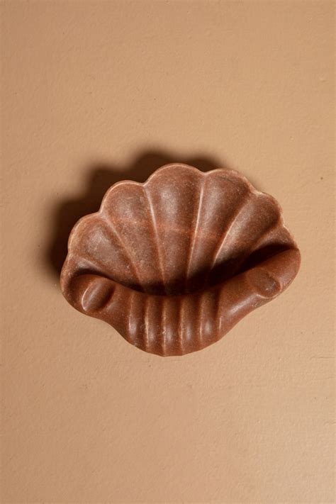 Pink Shell Ashtray Ecru