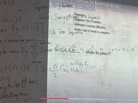 Arithmetic And Geometric Sequences And Series Flashcards Quizlet