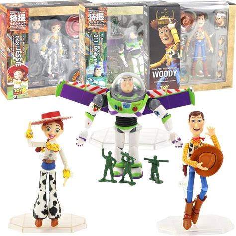 Sci Fi Revoltech Toy Story Action Figures Sheriff Woody Buzz