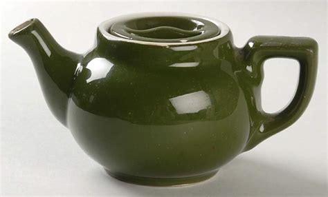 Forest Green Boston Individual Teapot And Lid By Hall Replacements Ltd