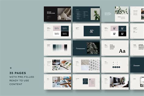 Brand Guidelines Template Adobe Illustrator + InDesign on Behance