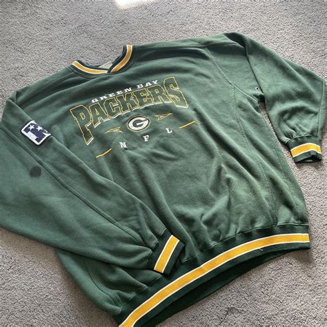 Vintage Green Bay Packers Crewneck Sweatshirt Lee Depop