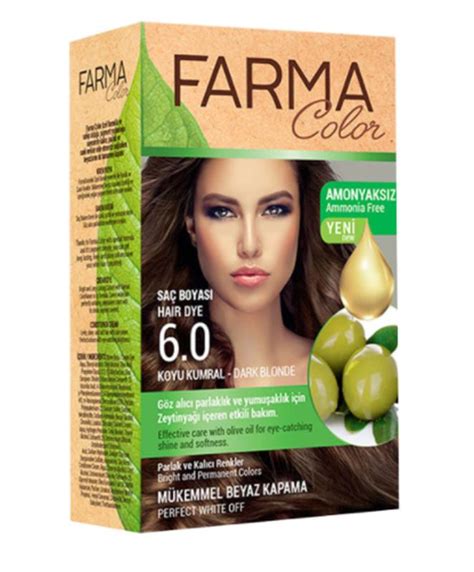 Крем-краска для волос farma color 6.0 темно-русый — цена 239 грн в ...