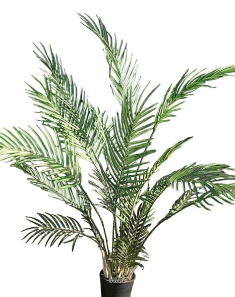 Palmier Areca artificiel très large et dense en pot H 120 cm dimhaut