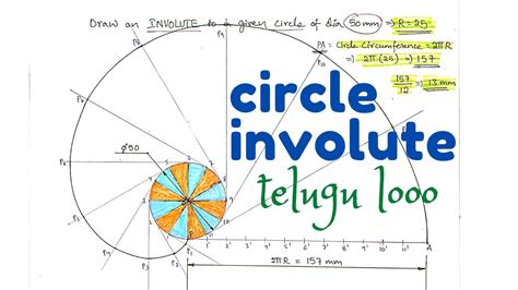 Drawing Circle Involute Dia 50mm Engineering Drawing Btech