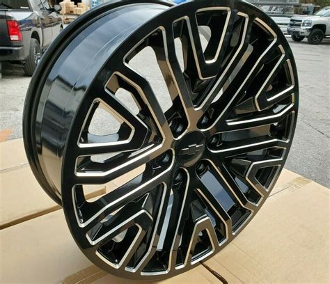 Black 2020 Chevy Wheels Silverado Tahoe Suburban Gmc Sierra Yukon