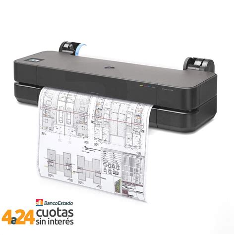 Hp Plotter 24 Designjet T250 Wifi Ethernet Usb In Eprinter Con