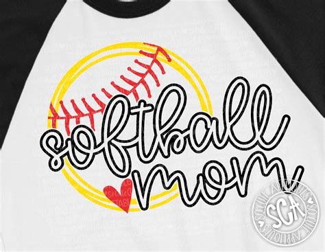 Softball Mom Svg Softball Sister Svg Ball Mom Svg Design Etsy