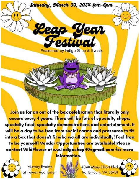 Leap Year Festival – City Of Portsmouth Events