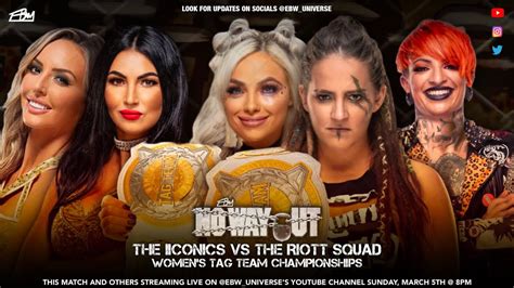 The Iiconics Vs The Riott Squad Womens Tag Team Championships No Way