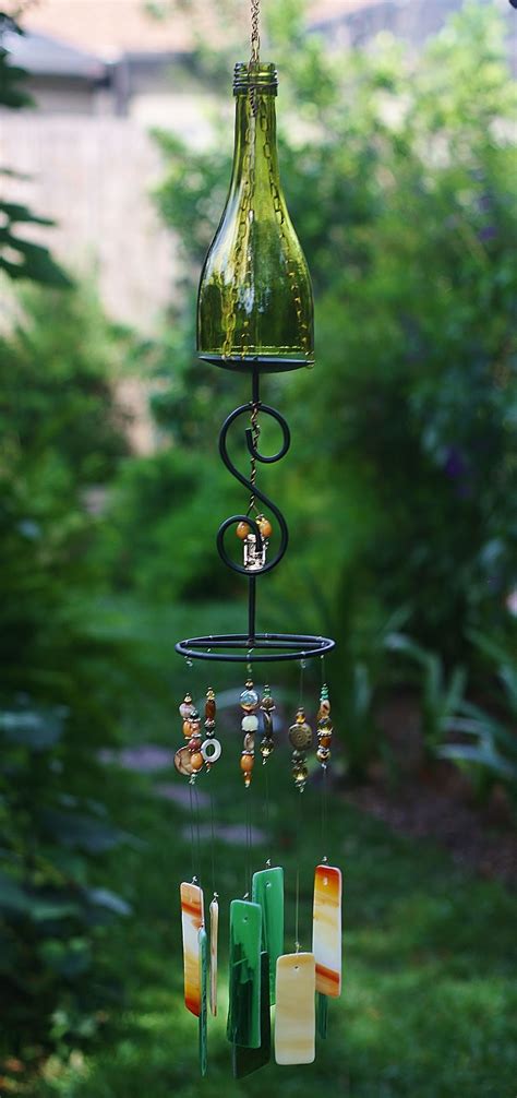 Pin By Soultattoosigns On Once Upon A Chime Wind Chimes Diy Wind Chimes Wine Bottle Wind Chimes