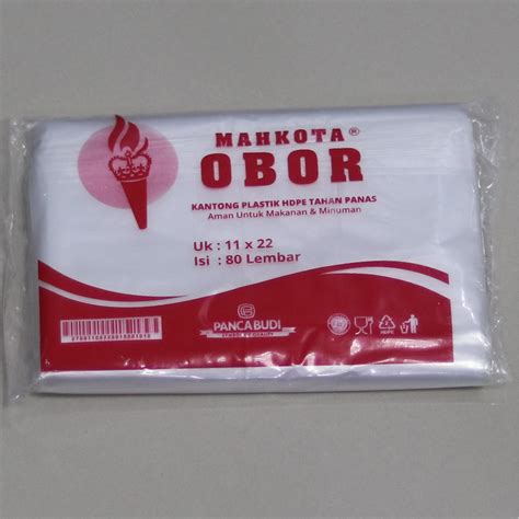 Jual Plastik Anti Panas HDPE Obor Merah 0 5kg 11x22 Isi 80pcs Pack