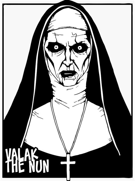 Drawing Valak Fanart Sticker For Sale By Audresuster Redbubble