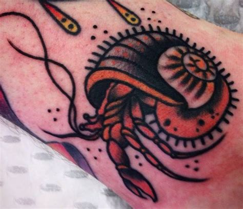 Hermit crab tattoo - Mickey Holiday | Crab tattoo, Traditonal tattoo ...