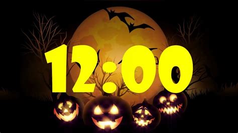 12 Minute Halloween Timer With Spooky Sounds Trim Youtube