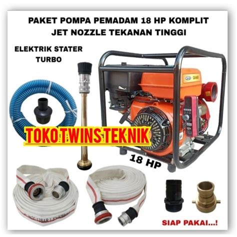 Jual Paket Pompa Pemadam Kebakaran Inchi Mesin Hp Elektrik Starter