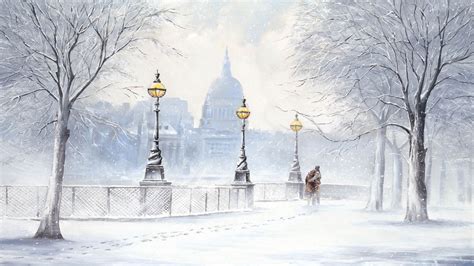 Snow In The City Wallpaper Images