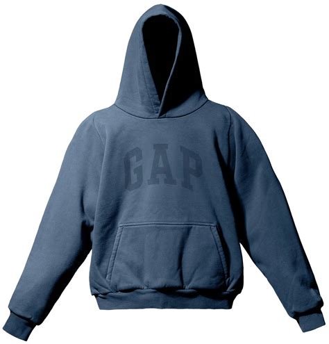 Yeezy Gap Dove Shrunken Hoodie Dark Blue Novelship