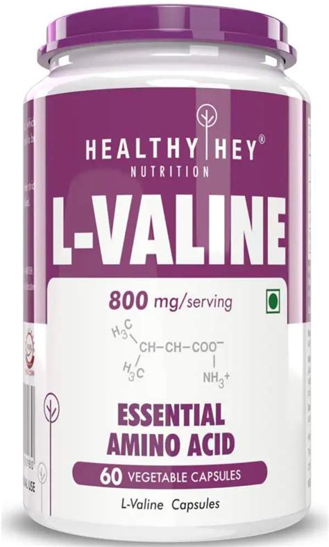 Healthyhey Nutrition L Valine 800 Mg 60 Capsules JioMart