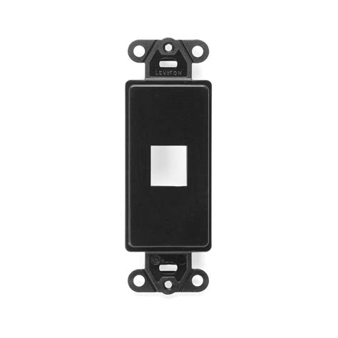 Faceplate Tipo Decora De Salida Color Negro Mca Leviton Ceycom