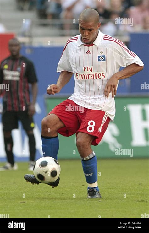 Dutch Nigel De Jong Of Hamburger Sv Is Pictured In Action During His