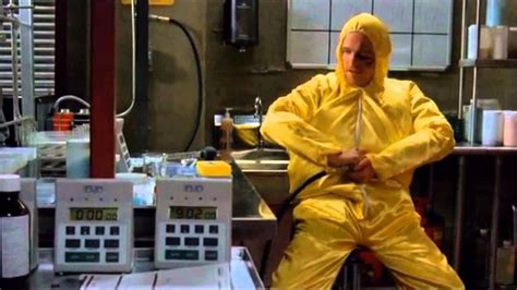 The Protective Suit Yellow Of Jesse Pinkman Aaron Paul In The Series