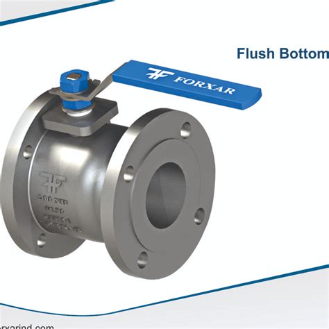 Flush Bottom Ball Valves Are Used For Discharging Of Processed