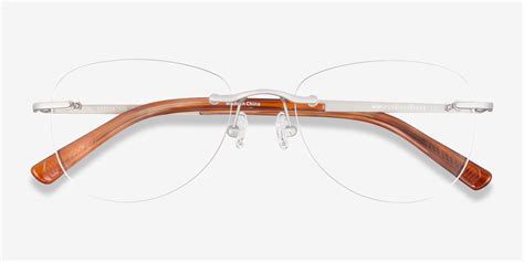 Smooth Oval Silver Rimless Eyeglasses Eyebuydirect Canada