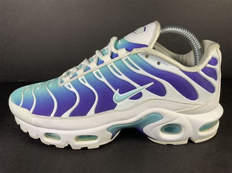 Nike Air Max Plus Tn Bleached Aqua Fierce Purple White Womens Size 7 5