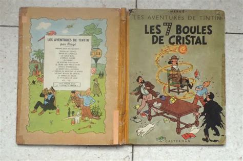 TINTIN ANCIEN ED 1950 Les 7 Boules De Cristal B4 BE EUR 28 00 PicClick FR