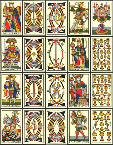 Signification Des Arcanes Mineurs Du Tarot Le Tarot De Marseille Le