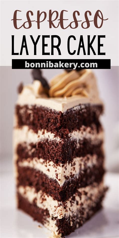 Chocolate Espresso Cake With Silky Espresso Buttercream Bonni Bakery