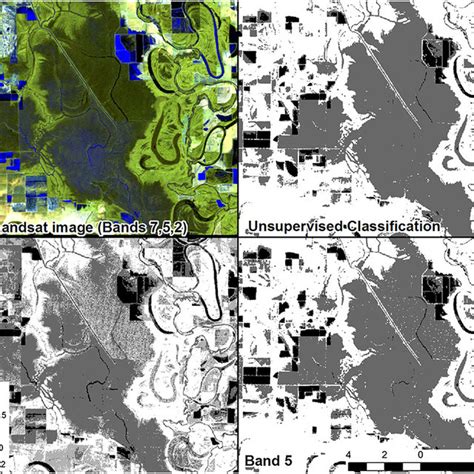 Comparison Of Original Landsat Image 75 And 2 With Classification