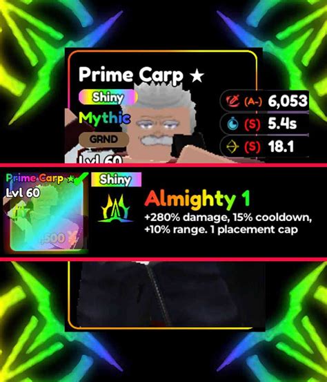 Almighty Shiny Mythic Prime Carp Evo Monkey D Garp Evo L Roblox