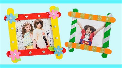 How To Make Photo Frame With Ice Cream Sticks Photo Frame With