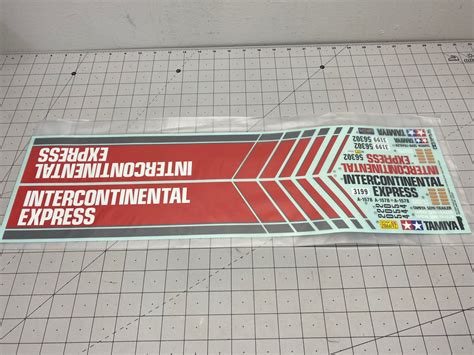 Decal Sheet Intercontinental Express Trailer Hobbyconcepts