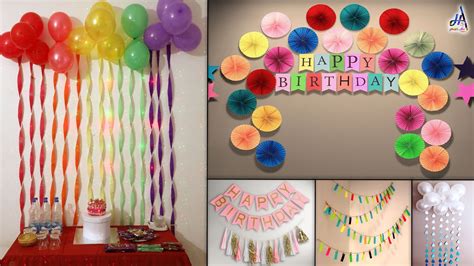 Trendy Simple And Easy Birthday Party Decoration Idea At Home