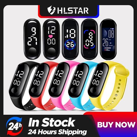 Hlstar Rel Gio Femininos M M M M De Pulso Digital Prova D Gua