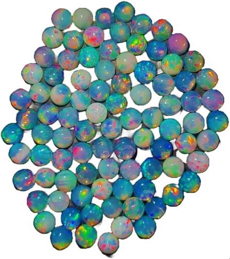 Natural Ethiopian Opal Mm Round Cabochon At Best Price In Sanjan