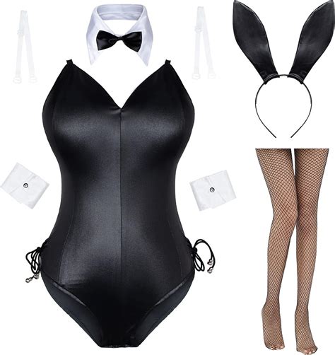 Womens Bunny Costume Girl Suit Senpai Cosplay Anime Role Costume One Piece Bodysuit