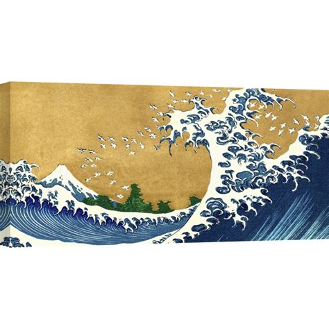 Quadro Stampa Su Tela Katsushika Hokusai La Grande Onda Di Kanagawa