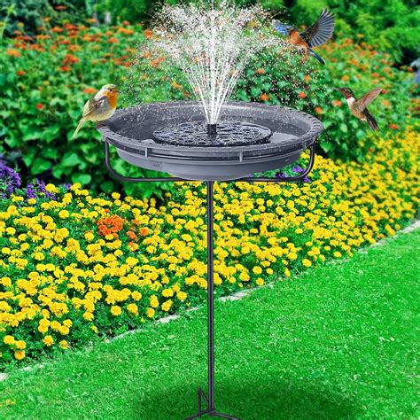 Buy Bird Bath With Solar Fountain Pump Bird Bath Bowl Spa And Solar