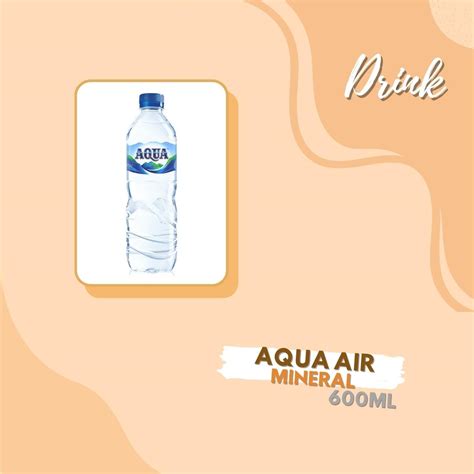 Drin K Minuman Aqua Air Mineral Aqua Botol Aqua 600ml Lazada