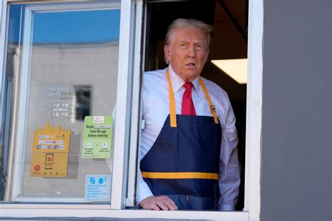 Trump Works The Fry Station At A Pennsylvania Mcdonalds