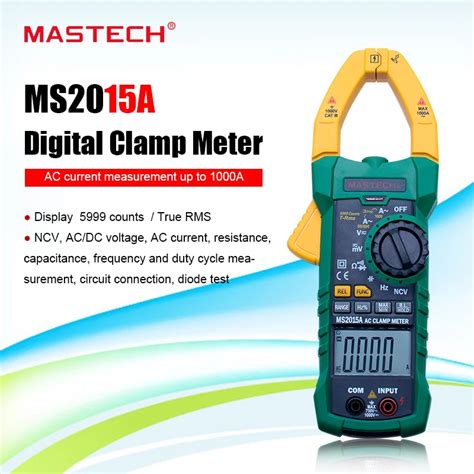 Digital Clamp Meter Mastech Ms A Auto Range Multimeter Ac A