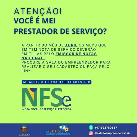 A partir de abril MEI prestador de serviço deverá emitir nota pelo