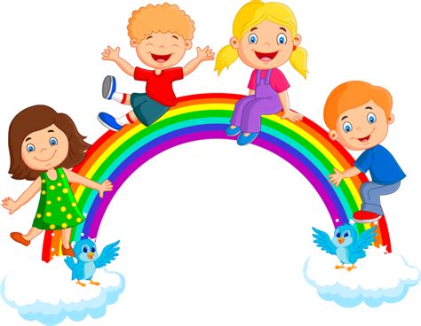 Rainbow PNG Pics on a Transparent Background. Over 100 Free Cliparts