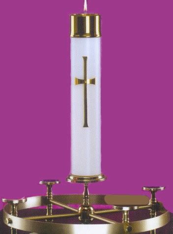 Advent Christ Candle - Refillable - Religious Supply Center