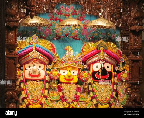 Lord Jagannath Baldev and Subadhra IDOLS at ISKCON Pune, Maharashtra ...