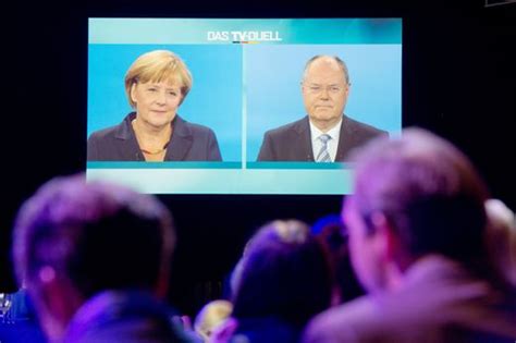 TV Duell Merkel gegen Steinbrück vor der Bundestagswahl DER SPIEGEL